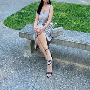 ALLSAINTS V-Neck Long Dress Size: M Slip Dress